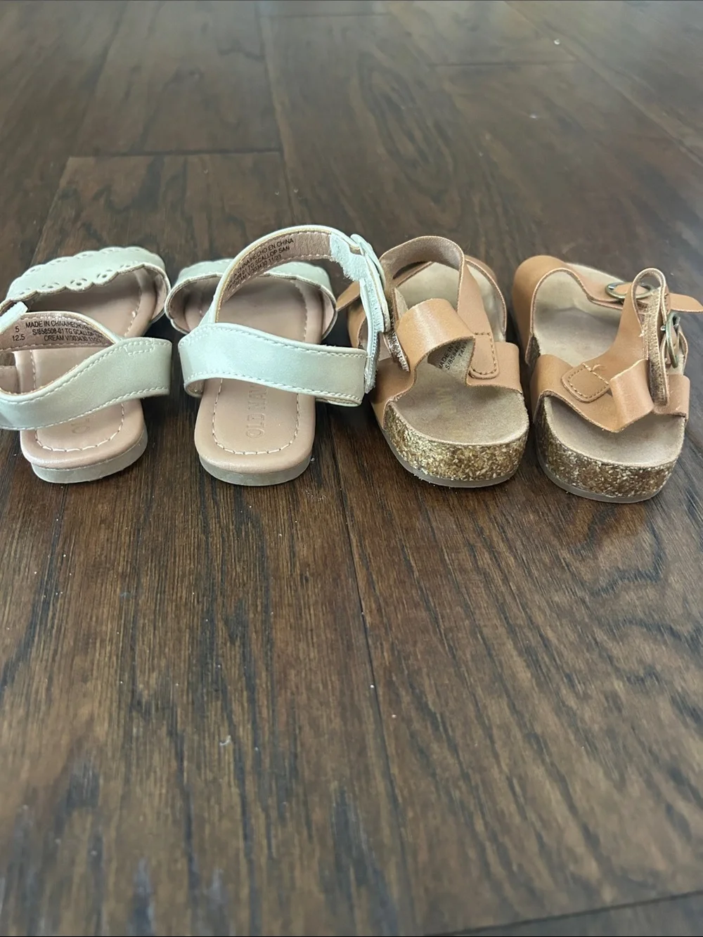 Two pair of size 5 sandals toddler